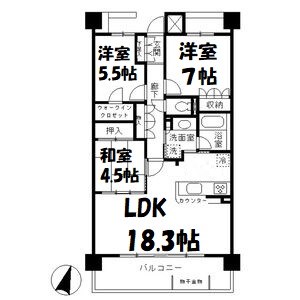 東山公園レジデンス 間取り図
