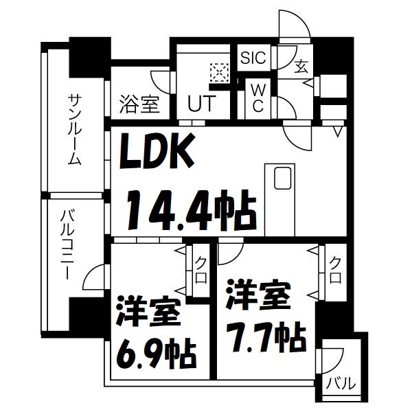 さくらHills NISHIKI Platinum Residence 間取り図