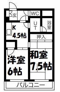 フラット内山 間取り