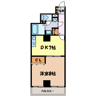 レジデンスカープ今池 間取り図