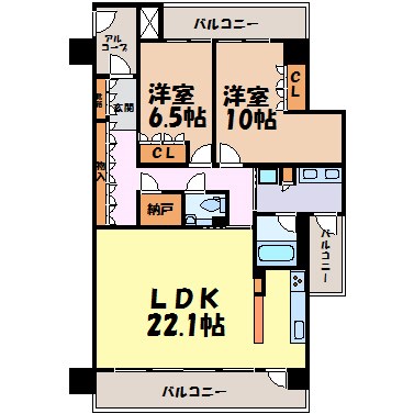 東山公園レジデンス 間取り図