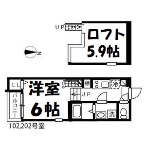 ハーモニーテラス長田町 間取り図