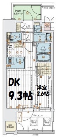 エステムコート名古屋セントリア 間取り図