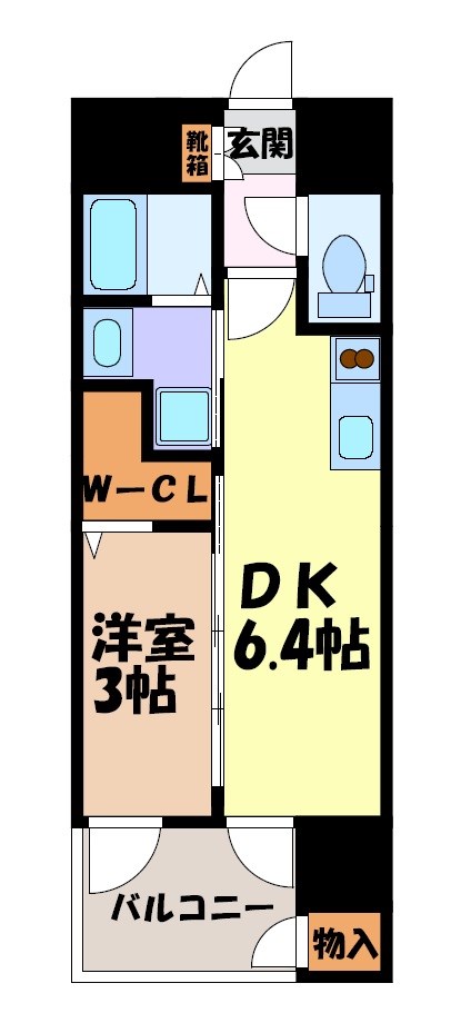 エステムコート名古屋セントリア 間取り図