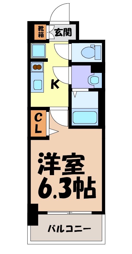 メイクス名駅南Ⅱ 間取り図