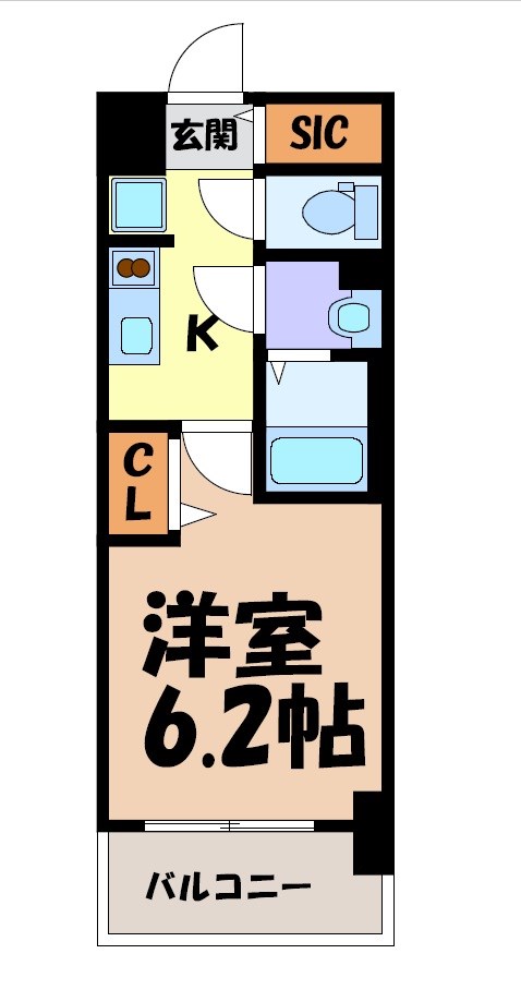 メイクス名駅南Ⅱ 間取り図