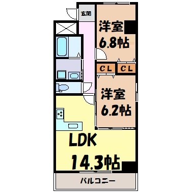 ラヴィータ泉 間取り図