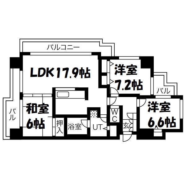アドリーム八事雲雀ヶ岡 間取り図