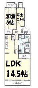 アーバンドエル茶屋ヶ坂 間取り図