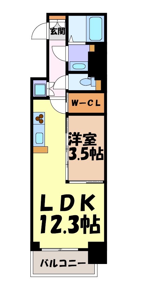 スリーアイランドタワー久屋大通 間取り図