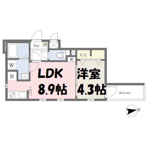 Cherim志賀本通North 間取り図