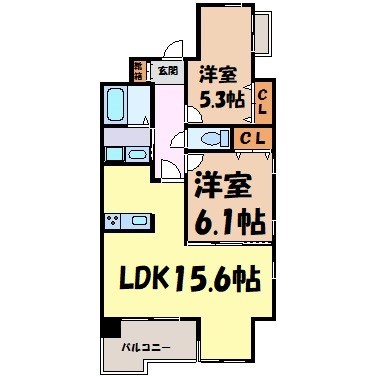 VERDE　CUESTA　覚王山 間取り図