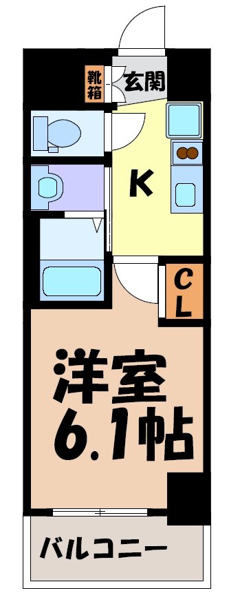 エステムコート名古屋新栄Ⅲグローリィ 間取り図