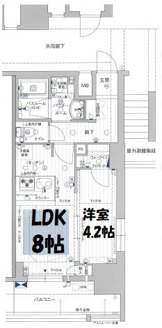 プレサンスロジェ丸の内CENTRAL CASA 間取り図