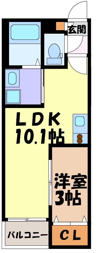 SHOKEN　Villa川名 間取り図