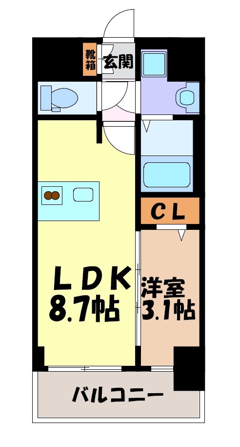 プレサンス新栄ユリシス 間取り図