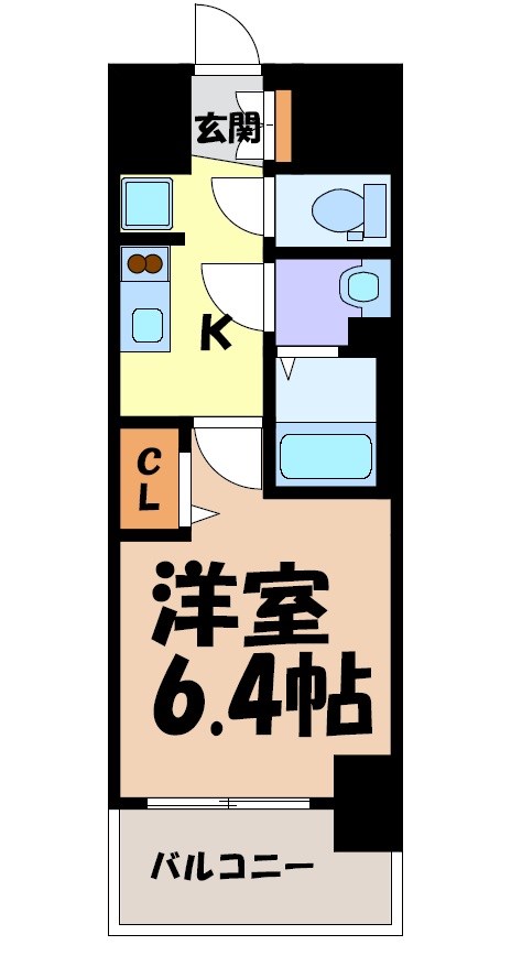 プレサンス鶴舞駅前レジス 間取り図