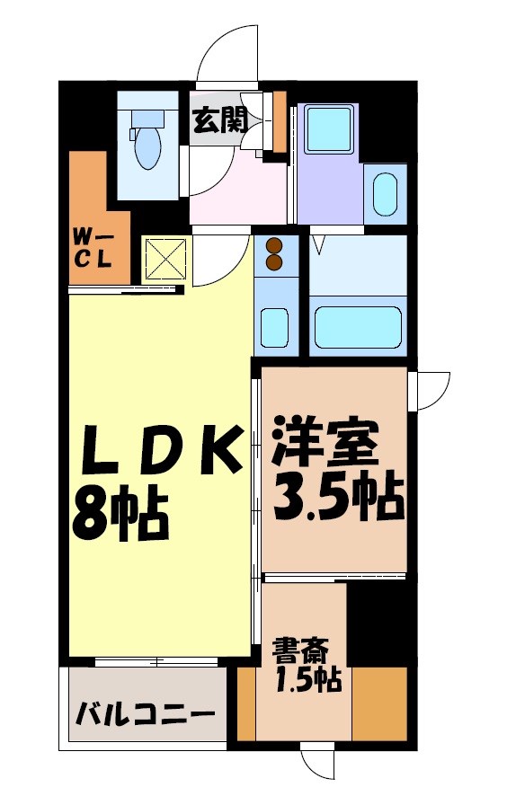 The　9th　Residence　Sakae　Side 間取り図