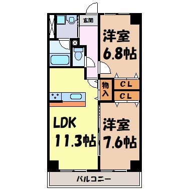 ラ・トゥール代官町 間取り図