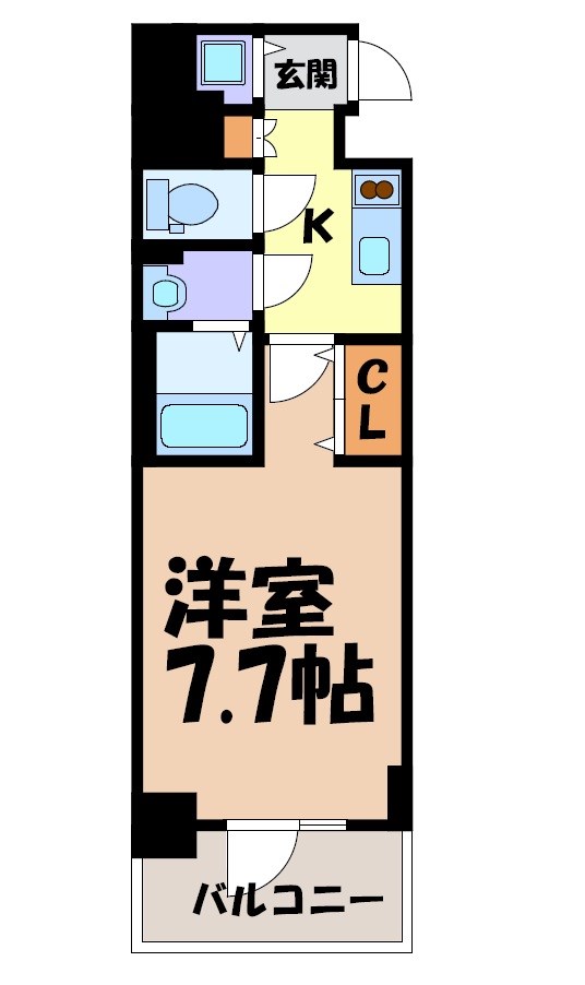 エスリード栄クロスシティ 間取り図