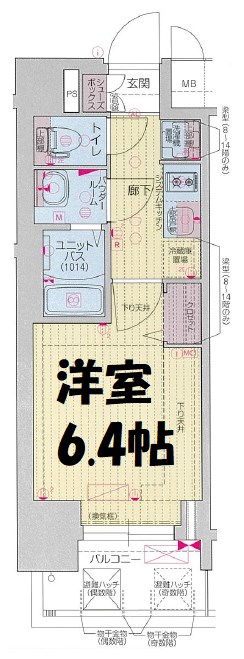 プレサンス名駅南エディフィス 間取り図
