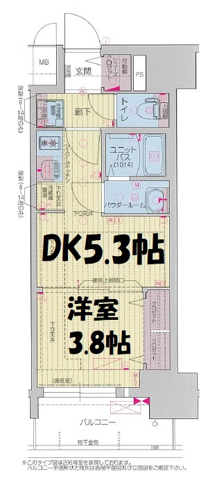 プレサンス名駅南エディフィス 間取り図
