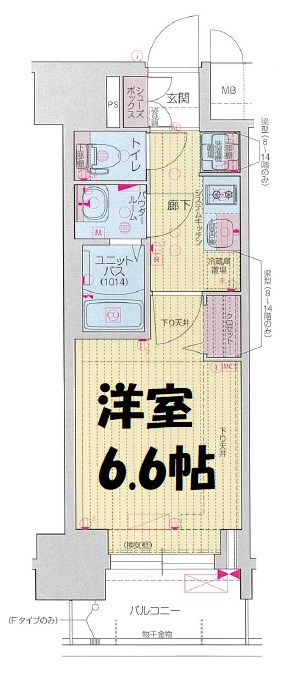 プレサンス名駅南エディフィス 間取り図