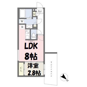 quador新瑞橋 間取り図