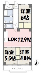 丸の内パークマンション 間取り図