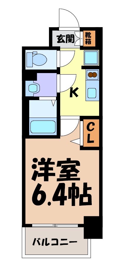 メイクス名駅南Ⅱ 間取り図