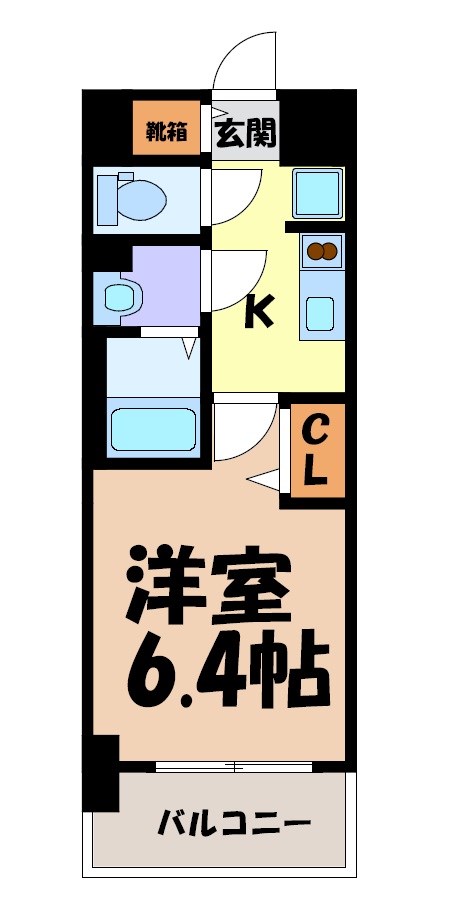 メイクス名駅南Ⅱ 間取り図