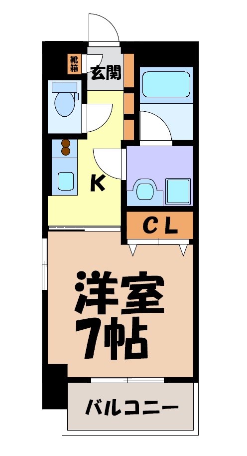 レジデンス東別院スクエアⅡ 間取り図