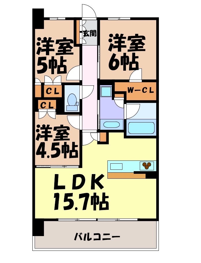 プレサンスロジェ熱田六番町 間取り図