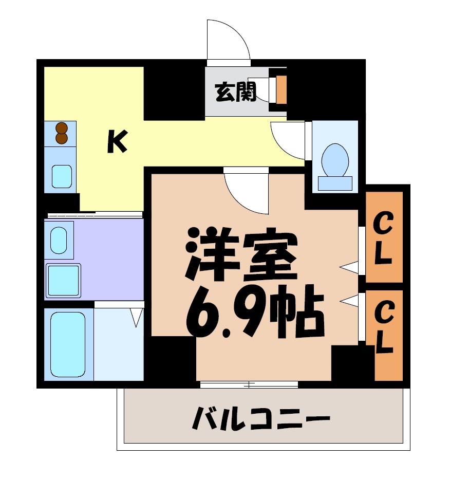 クラウザン徳川 間取り図