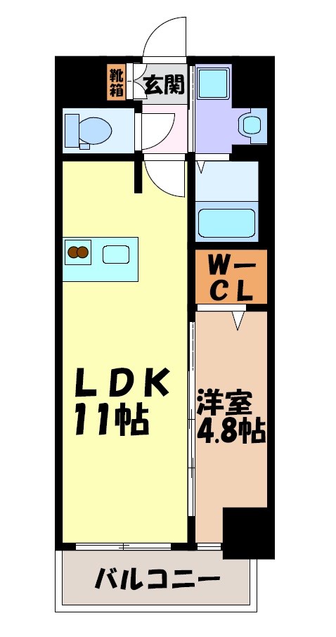 プレサンスTHE高岳 間取り図