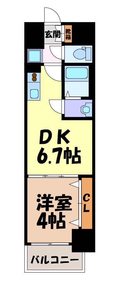 プレサンスTHE高岳 間取り