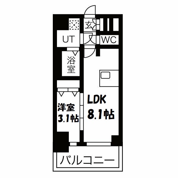 ファステート名古屋駅前ドリーム 間取り図