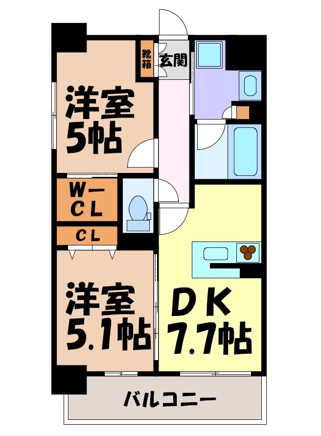 プレサンスロジェ金山ミッドゲート 間取り図