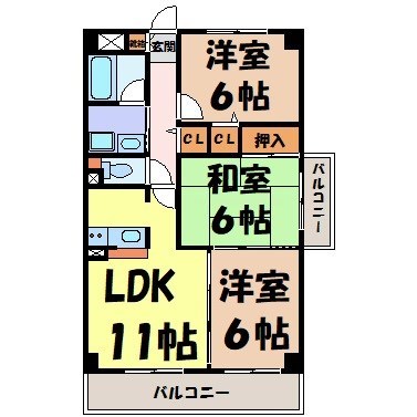 エトワール千代田 間取り図