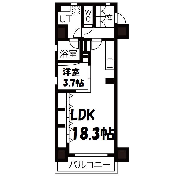 Ｃ.Ｐ.Ｐｕｒｅ１６０８ 間取り図