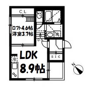 ハーモニーテラス志賀町Ⅷ 間取り図