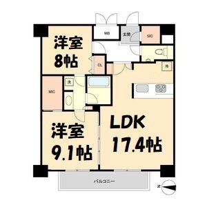 グラヴィス鶴舞 間取り