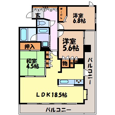 ベレーサ鶴舞公園 間取り図