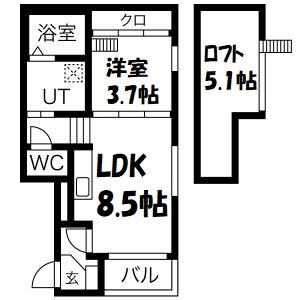 Jolie maison2 間取り図