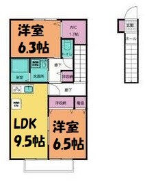 クレール杉村 間取り図