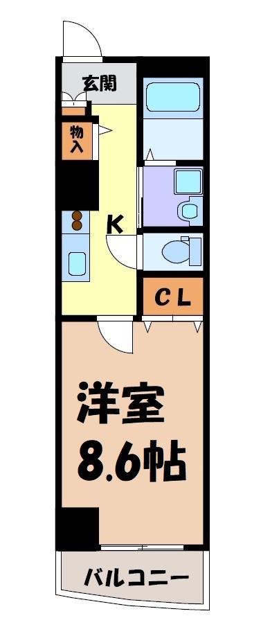 クラウザン徳川 間取り図