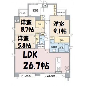 RAXA覚王山 間取り図