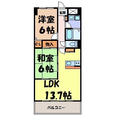 シェソワ駒方 間取り図