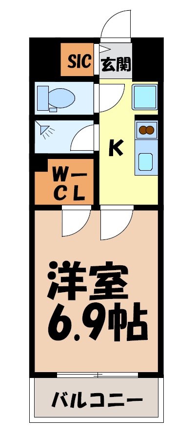 ラグゼナ上前津 間取り図