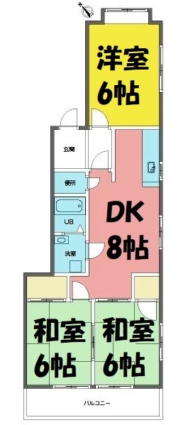 グリーンシャトー赤坂 間取り図
